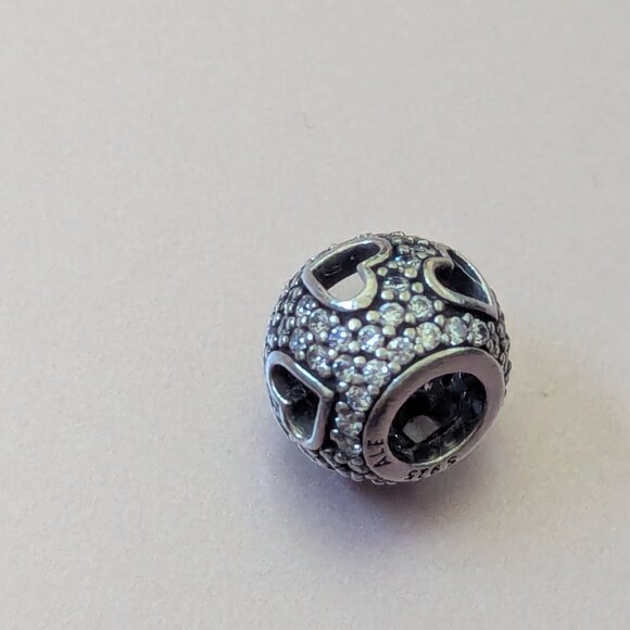 Pandora Tumbling Hearts Charm - Picture 8 of 11